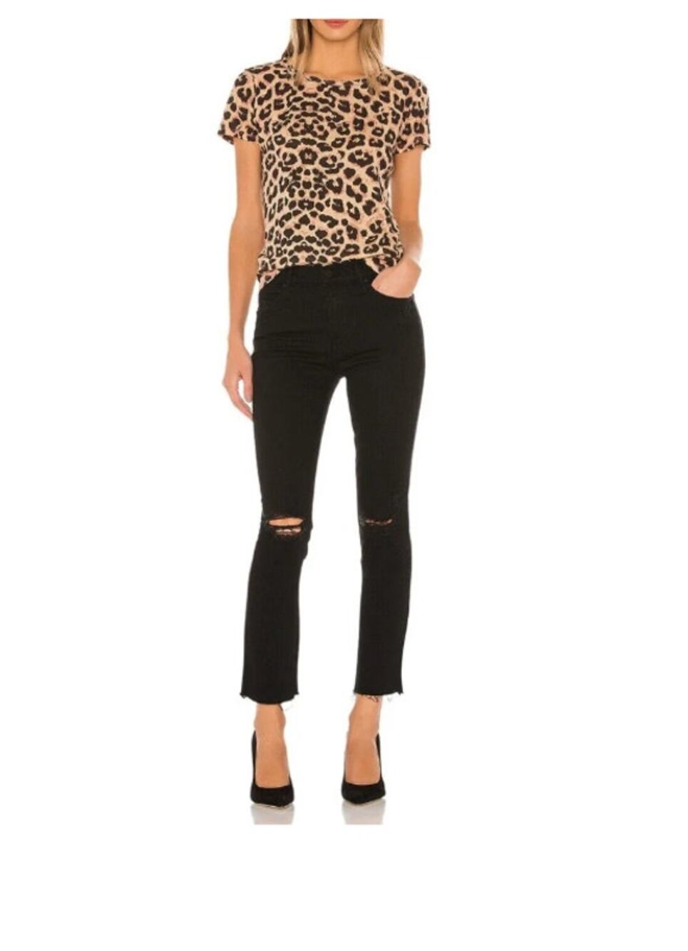 MOTHER Jeans Rascal Ankle Fray Guilty as sin Size 28